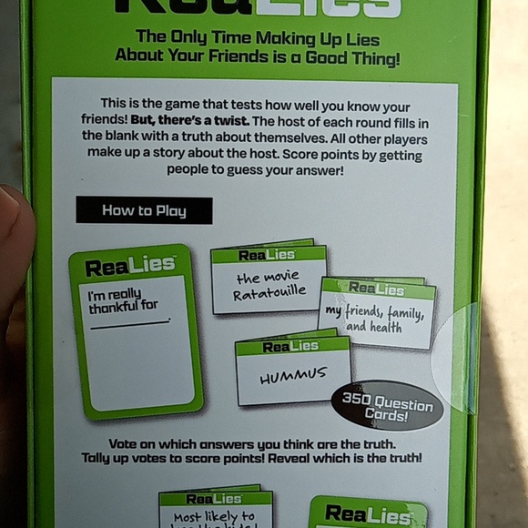 RealLies card game party game - Picture 3 of 4